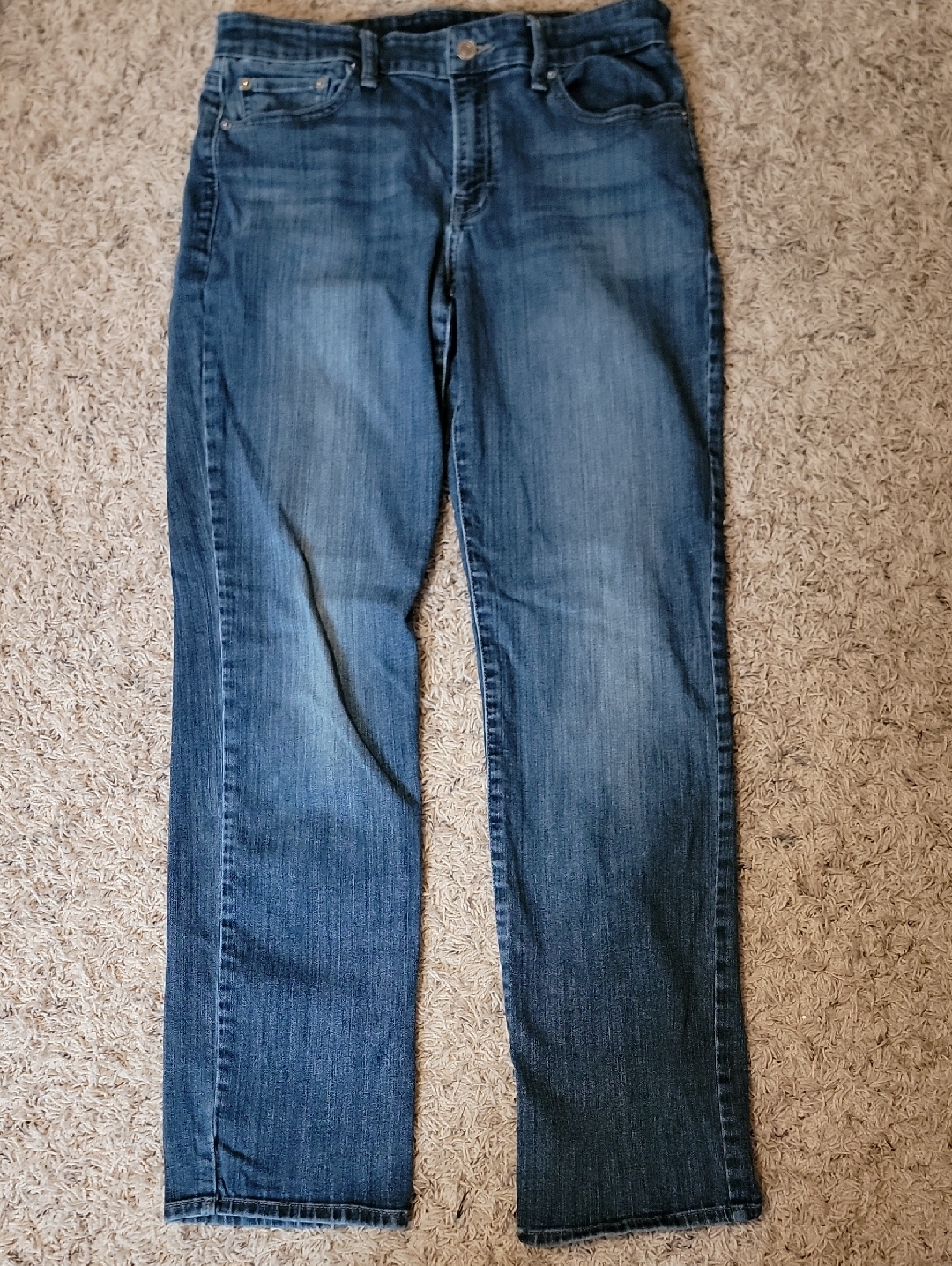Lucky Brand StraightLeg Jeans In Dark Blue Denim